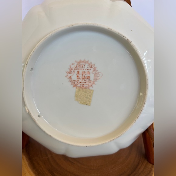 Decorative Plate/Jewelry/trinket dish Oriental Objects D'Art, Made in Macau. Vtg - Picture 6 of 12